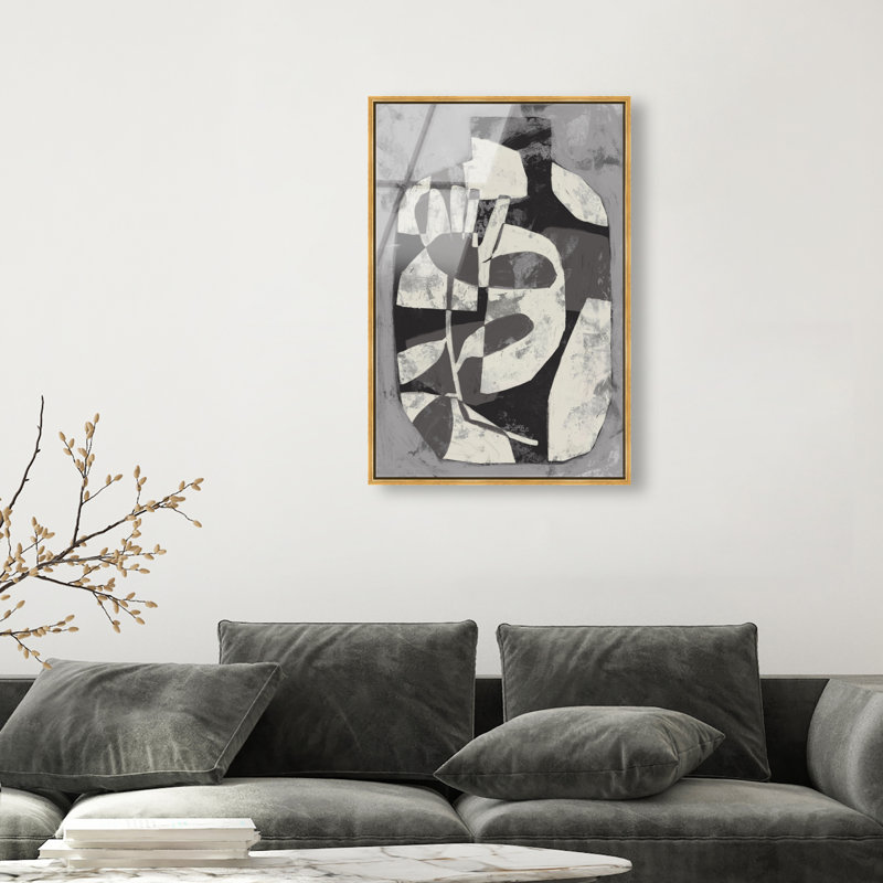 Minimalist Vase High-Gloss Frameless Acrylic Glass Wall Art Abstract Print by Oliver Gal, Ready to Hang, 10 x 15, 16"H x 11"W
