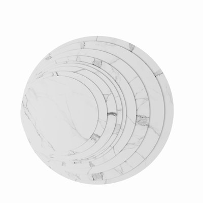 Plateau de table rond en pierre frittée de 43 po intérieur / extérieur Résistant aux égratignures et à la chaleur Convient à toute base de bricolage, convient pour la rénovation de comptoir, la table de restaurant, la table basse, la table de salle à manger, la table de patio, la fête, etc.