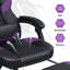 Fauteuil d'ordinateur ergonomique pour adultes à dossier haut avec repose-pieds et soutien lombaire-53046272