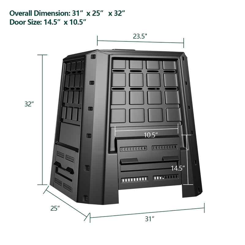 Plastic Outdoor Stationary Composter