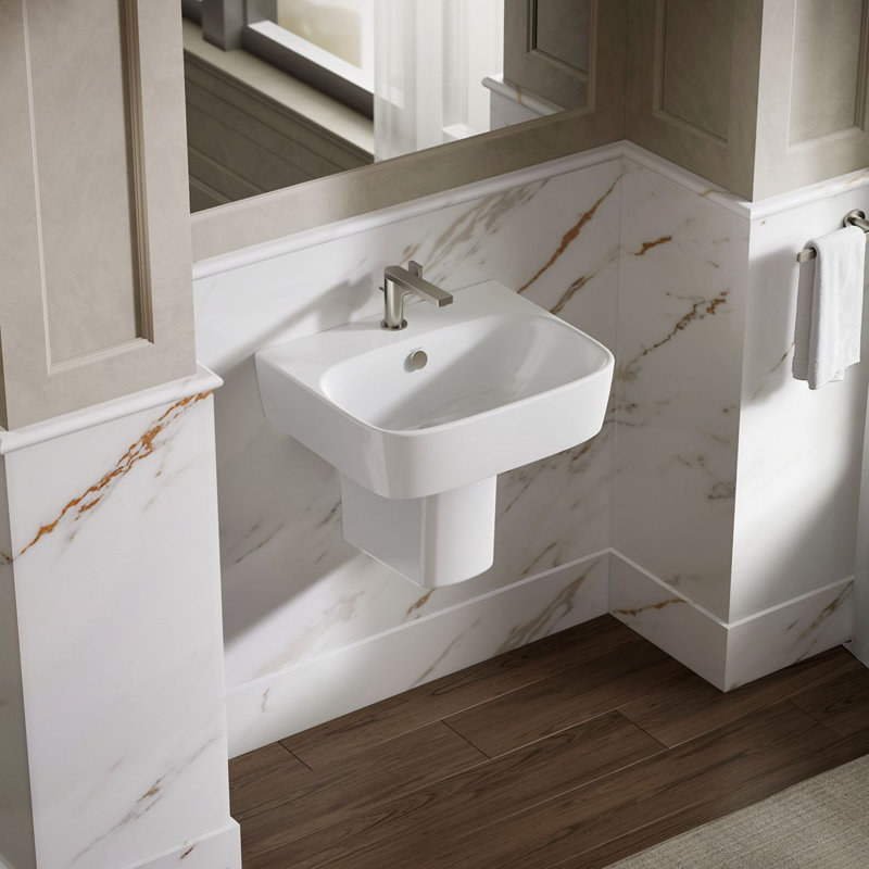 ModernLife™ Wall Mount Bathroom Sink, Single
