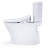 TOTO® WASHLET®+ Aquia IV® Arc Two-Piece Elongated Dual Flush 1.28 and 0.9 GPF Toilet with S5 Bidet Seat, Cotton White - MW4483446CEMFGN#01
