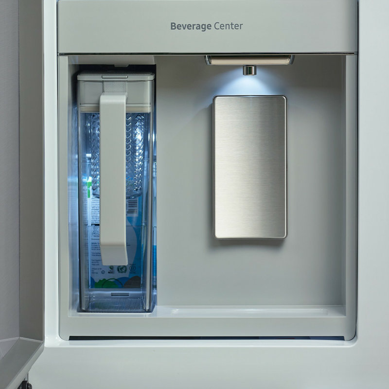 Samsung Bespoke 4-Door Flex Refrigerator 29 cu. ft. in Fingerprint Resistant Stainless Steel with Beverage Center