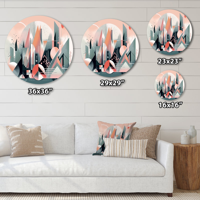 Décoration murale embrassant le cubisme IV, H 23 po x l 23 po x P 1 po