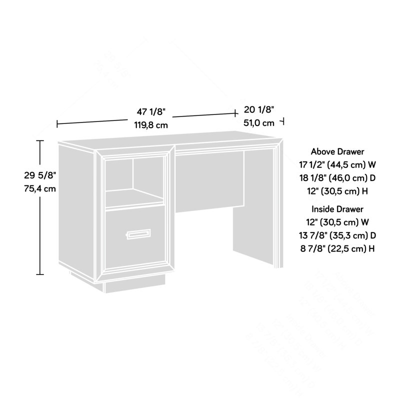Desk, Medium grey finish