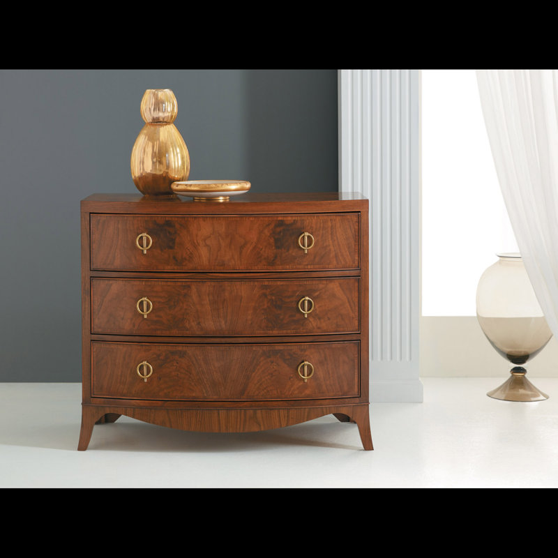 Bowfront 3 - Drawer Nightstand