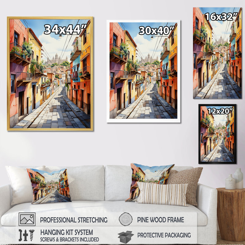 Latayna, Mexique coloré, Oaxaca surréalisme II - Mexique, impressions sur toile, H 20 po x l 12 po x P 1 po