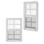 Paquet de 1 petite fenêtre coulissante pour fenêtre de 12 po x 18 po avec cadre en alliage d'aluminium et écran en fibre de verre pour poulailler-122910047