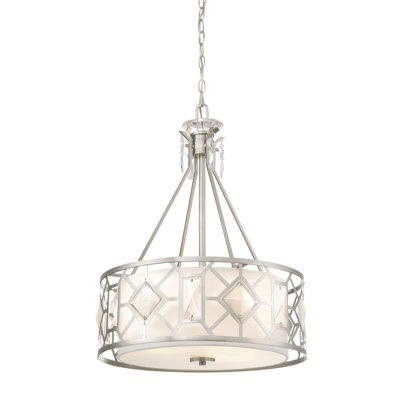 Cauthen 3 - Light Dimmable Drum Chandelier