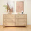 Commode en bois massif à 6 tiroirs Elio