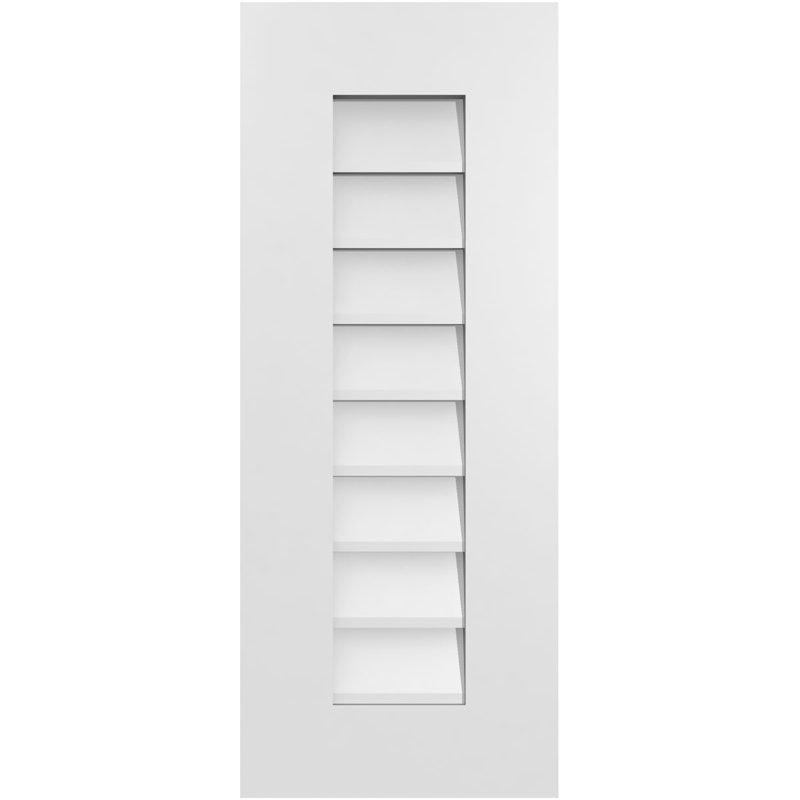 Vent à pignon rectangulaire en uréthane non-fonctionnel, H 30 po x l 12 po x P 1 po
