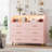 Kawamura Bedroom Dresser with LED Lights & Charging Station, Wood 6 Drawer Dresser for Bedroom, Dressers & Chests of Drawers for Closet, TV Stand, Living Room, Hallway, Entryway-1890406799