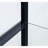Callie Black Glass 3-Shelf Curio Cabinet