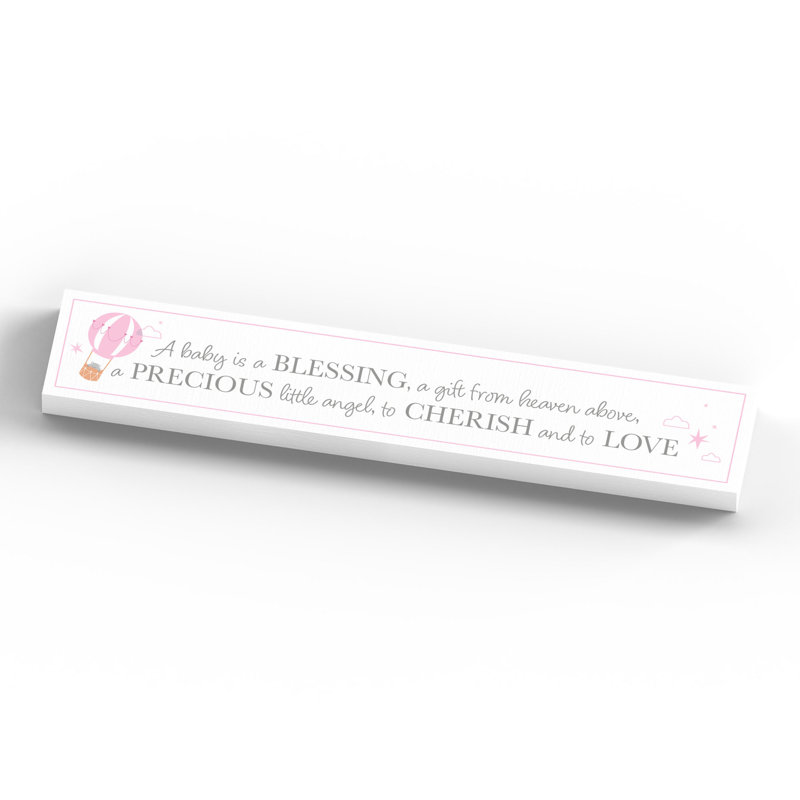 Lynnfield Text & Numbers Letter Block, White/Pink