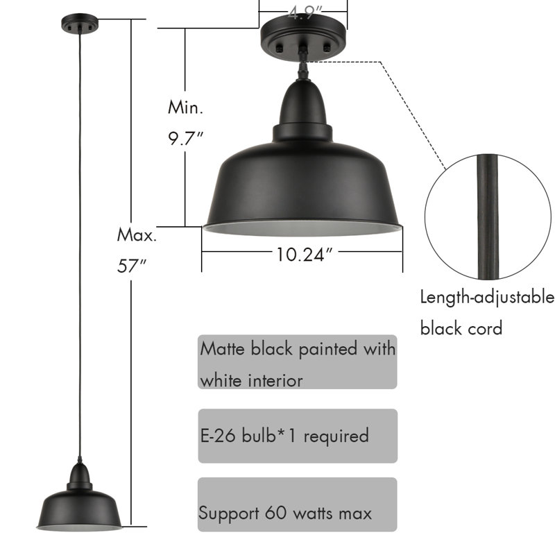 1 - Light Single Pendant