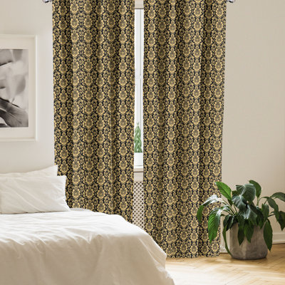 Rideaux 4 panneaux East Urban Home