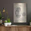 Art mural en métal «Hand Grenade Blueprint Parchment»-724144329