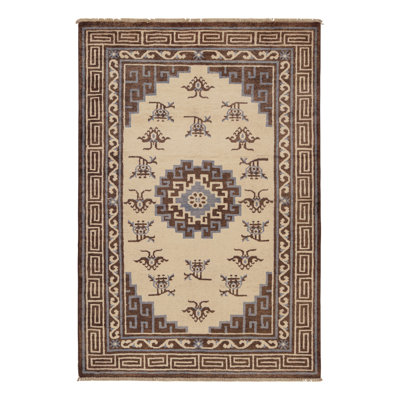 One-of-a-Kind Rectangle 9'3" X 11'8" Hand Knotted Area Rug