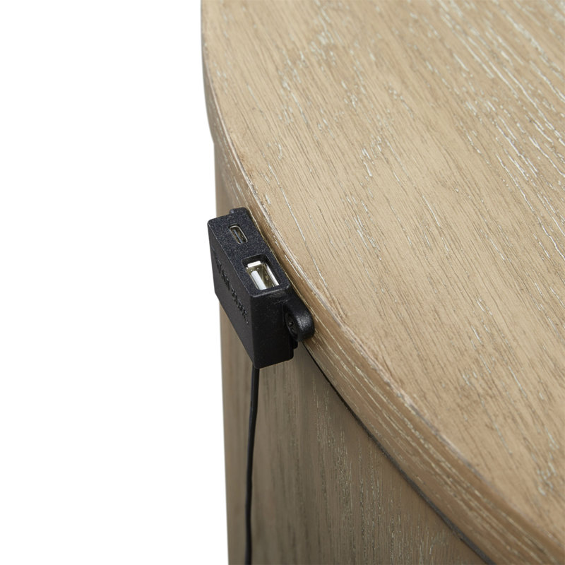 Oval Nightstand - Toffee