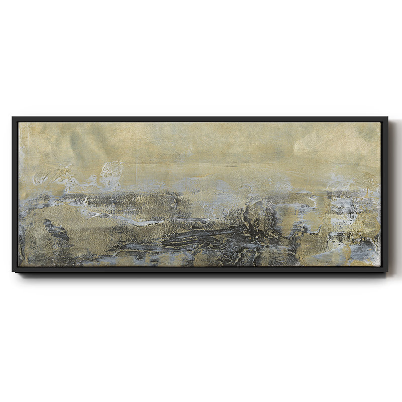 Gold Horizon I - toile encadrée, H 24 po x l 60 po