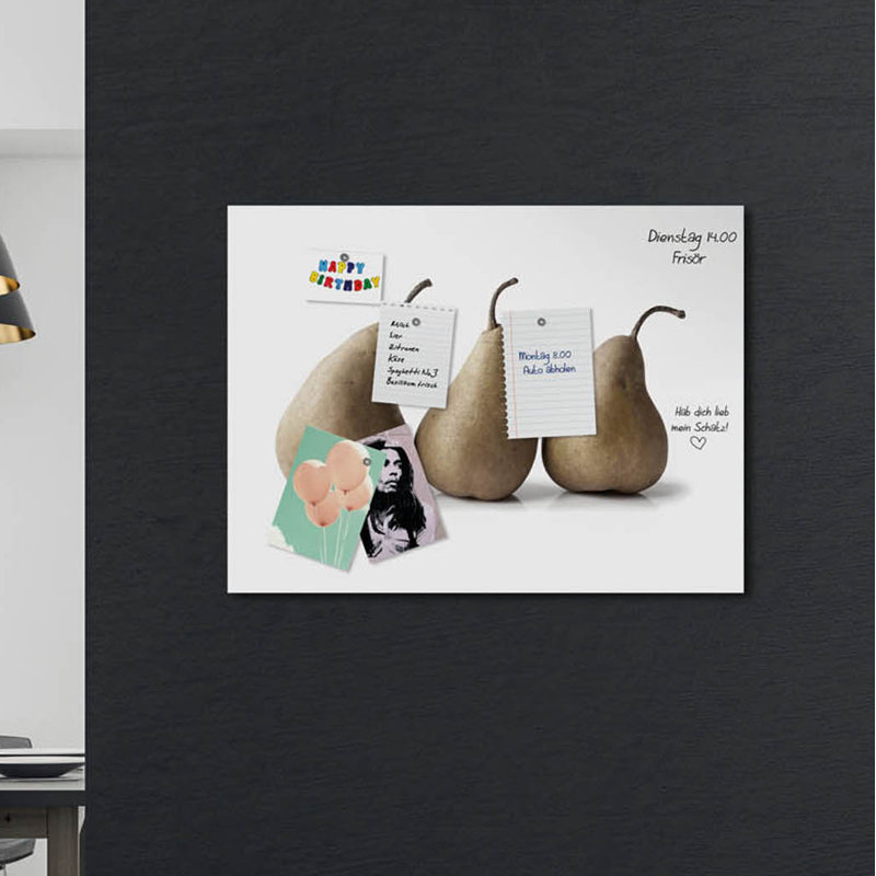 Magnetic Glass Photo Memo Board