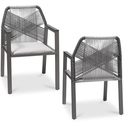 Set Of 2 Dining Chairs With Arms