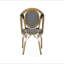 Ensemble de 2 chaises bistro d'extérieur en ratine et aluminium PE-1847064526