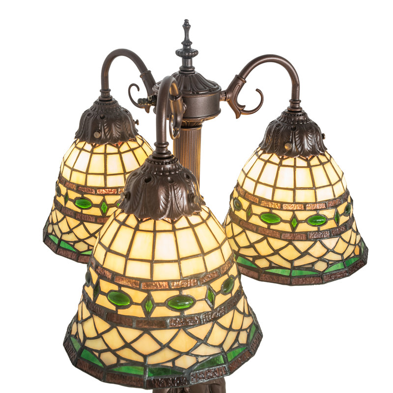 Meyda Tiffany & Stained Glass Arched Table Lamp
