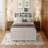 King Wood Platform Bed Frame, Multi-Storage Headboard, USB-452811633