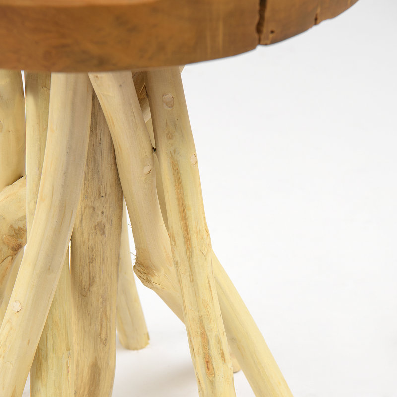 Tabouret d'appoint en bois massif