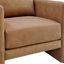 Chaise d'appoint rembourrée en similicuir-504142608
