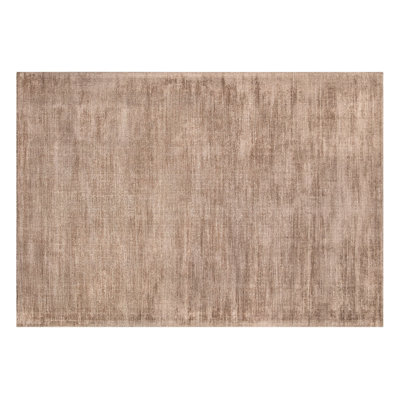 Luxurious 100% Wool Area Rug, Beige, 4.0 x 5.9 Feet | Machine Woven, Cotton/Jute Base, 3.2 lbs/sq ft | Easy Care: Vacuum & Spot Clean, Perfect for Living Room & Bedroom, Soft and Durable Design