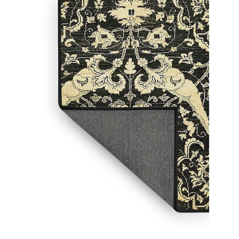 Tapis décoratif multicolore à motif abstrait, Rectangle 5 pi x 7 pi