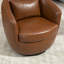 Fauteuil demi-tonneau rembourré pivotant avec rangement-1975871540