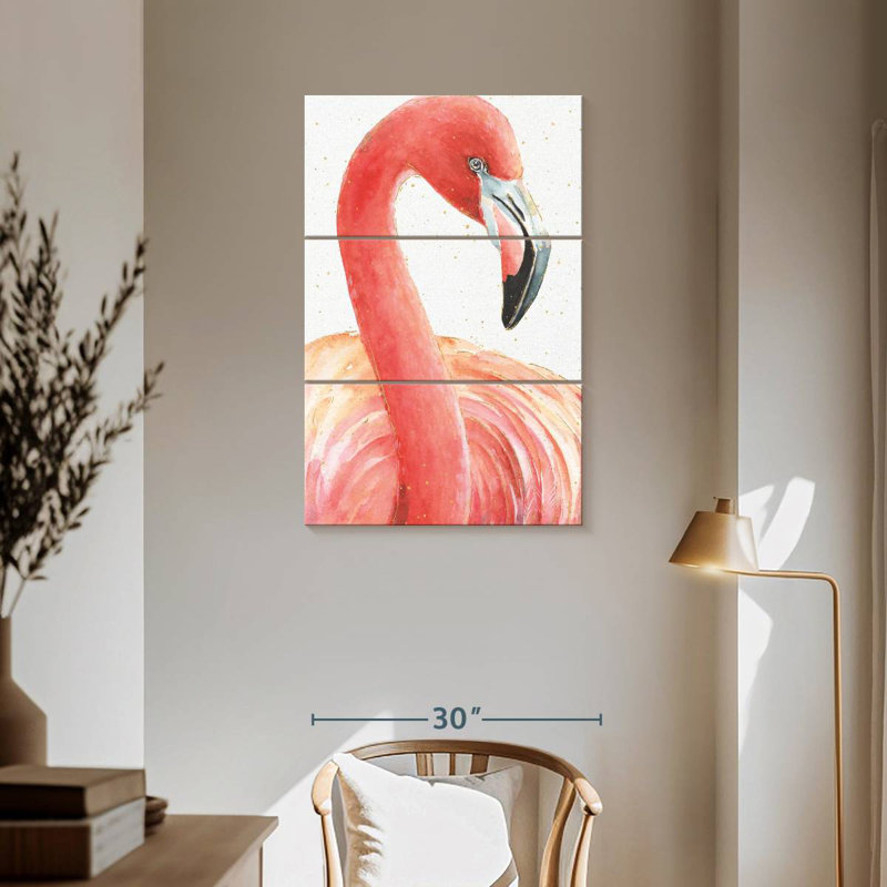 Ronce gracieusement rose II, H 23 po x l 14 po