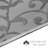Kaelan Floral Polypropylene Area Rug in Gray