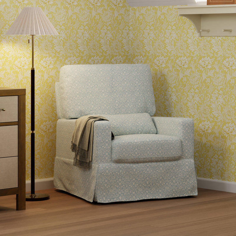 Crawford Upholstered Nursery Chair, Mallow in Ash