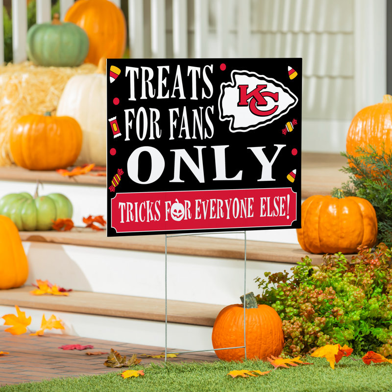 Green Bay Packers, enseigne d'Halloween pour les fans, Kansas City Chiefs