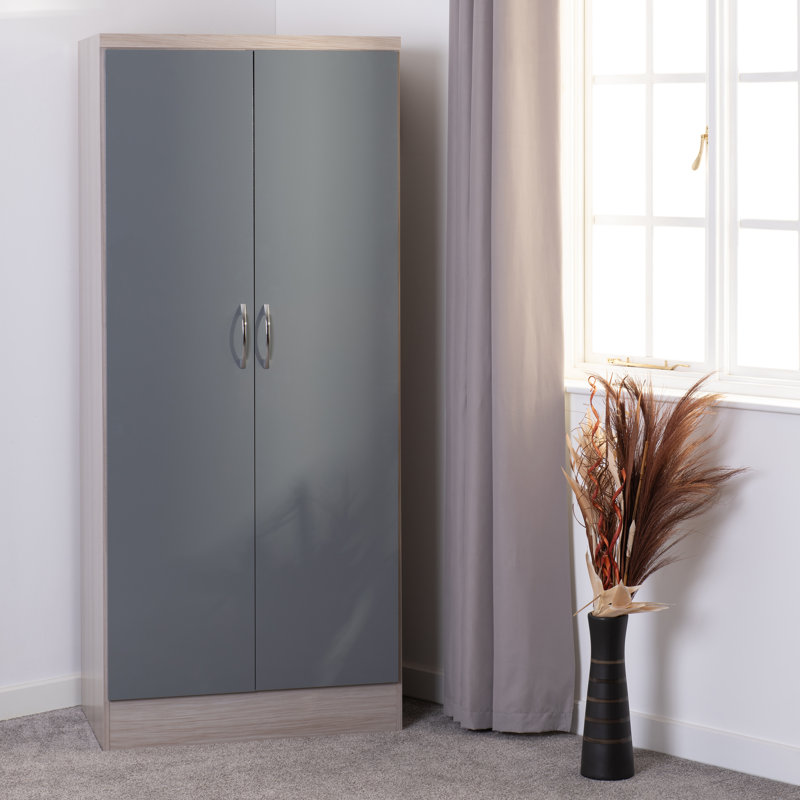 Cascio 2 Door Wardrobe, Grey