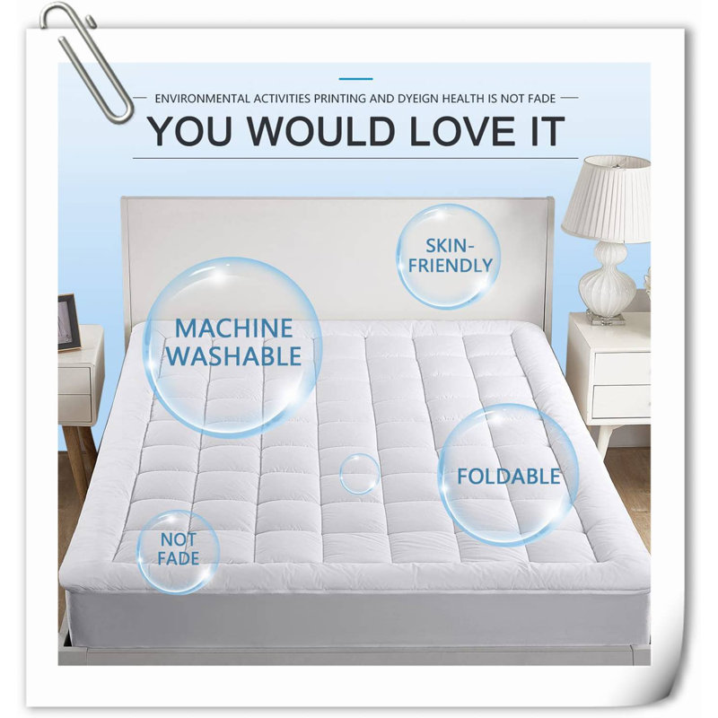 Quilts 18'' Down Alternative Mattress Pad, California King
