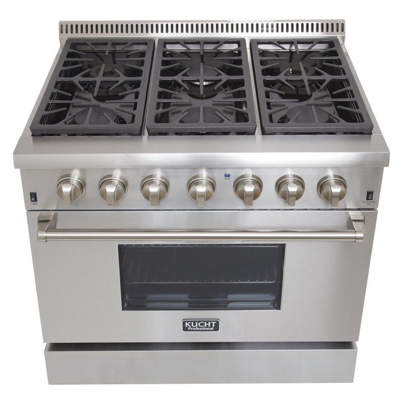 Kucht 36'' W Range, Classic Silver, Natural Gas