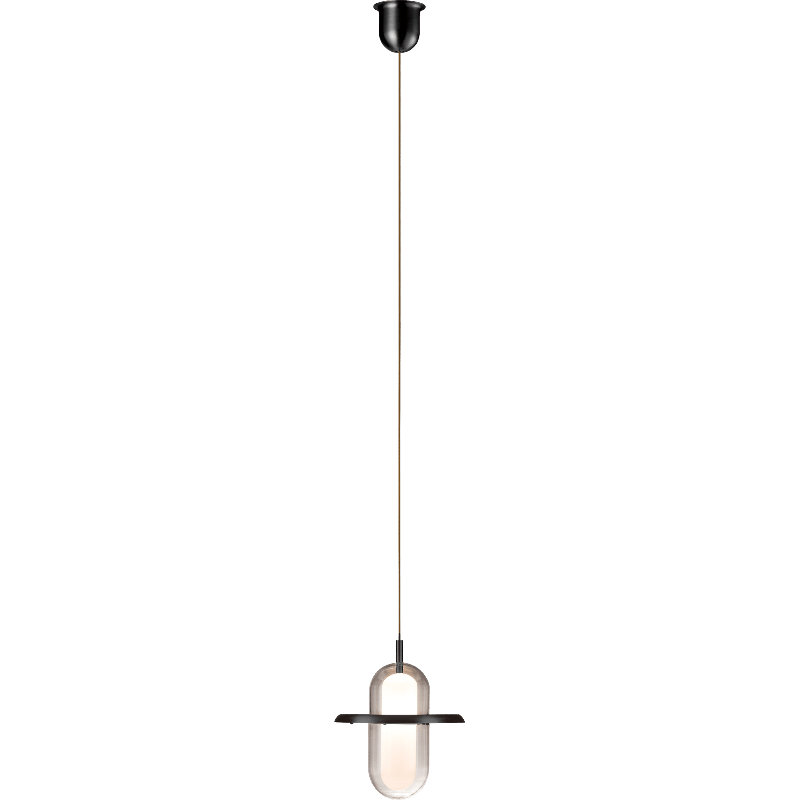 Aspenn 1 - Light Satin Dark Gray LED Cylinder Pendant, 14.4" H x 11.8" W x 11.8" D