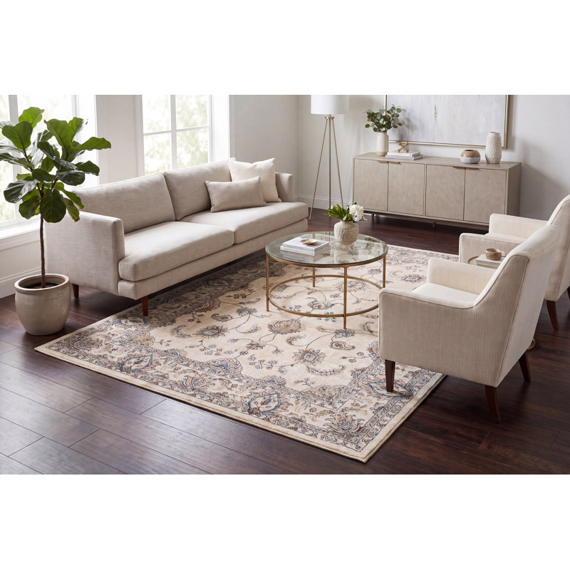 Tapis ivoire Attell, Rectangle 3 pi 11 po x 5 pi 7 po