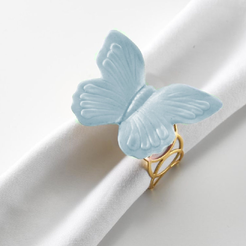 Butterfly Napkin Holder, Blue
