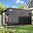 12. W X 8. D Metal Lean-to Storage Shed With Three Doors-111805251