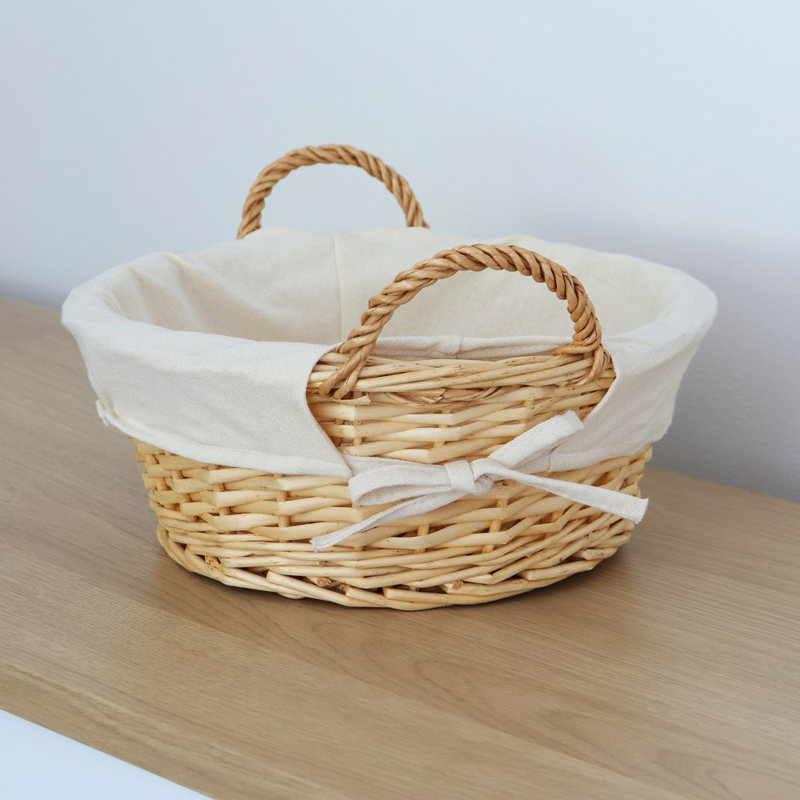 JVL Split Willow Decorative Basket