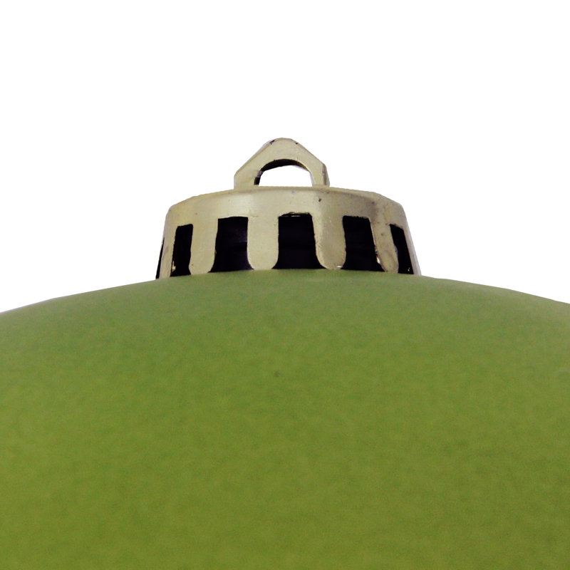 Ornement boule de Noël vert mat incassable 12 po (300 mm)