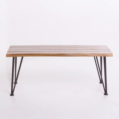 Wood And Metal Coffee Table