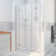 Unidoor-X 64.5" W x 72" H Frameless Shower Door with Fixed Panel