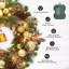 Couronne 24 po Bell & Ball - pommes de pin, ornements scintillants et clochettes en métal pour mur ou fenêtre